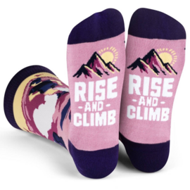 LAVLEY SOCKSPM-RISE AND CLIMB PRPL