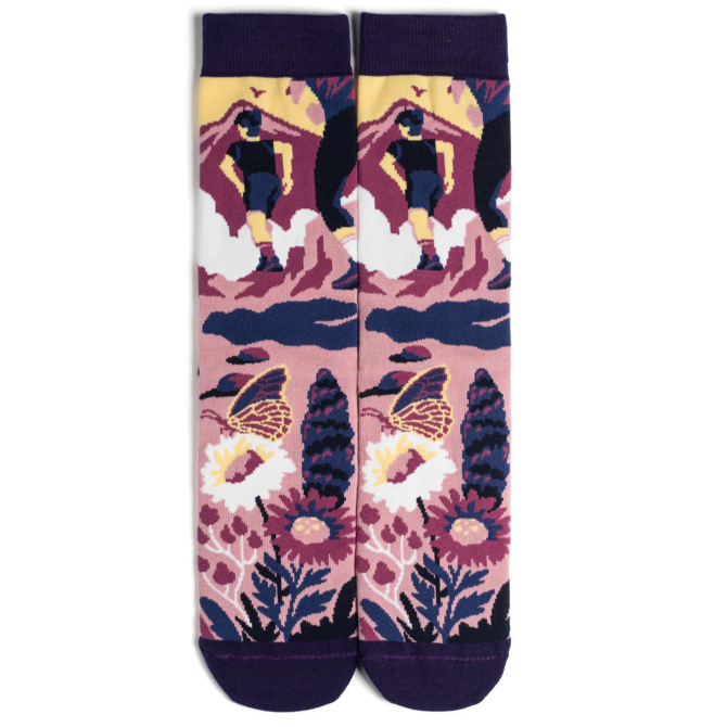 LAVLEY SOCKSPM-RISE AND CLIMB PRPL