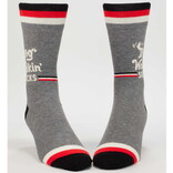 Blue Q Men's Socks - Dog Walkin'