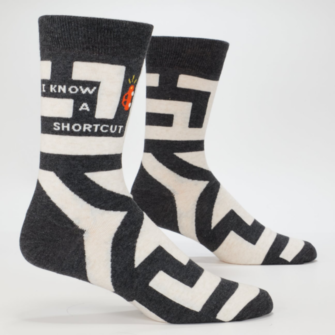 Blue Q Mne's Socks - I Know A Shortcut