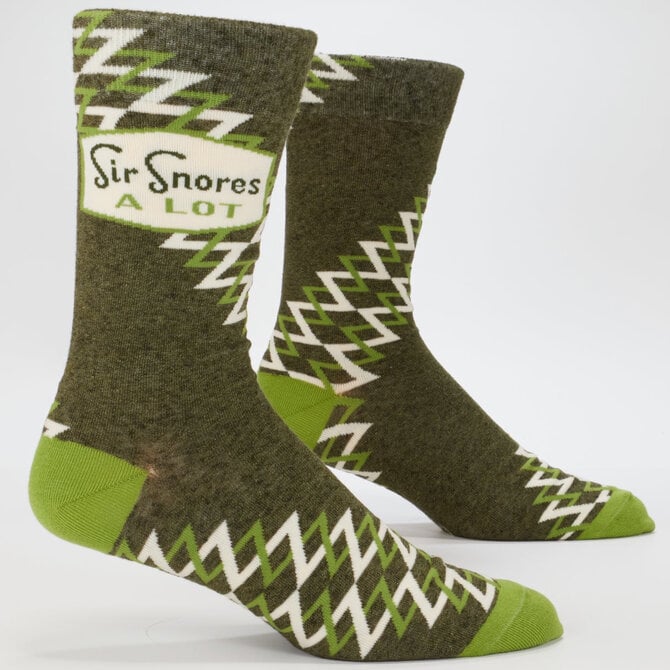 Blue Q M SOCKS-SIR SNORES A LOT