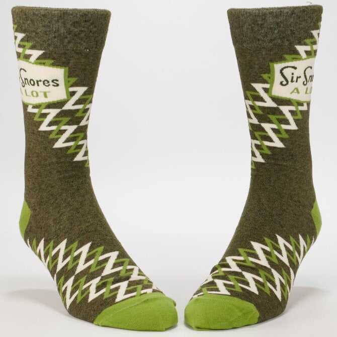 Blue Q M SOCKS-SIR SNORES A LOT