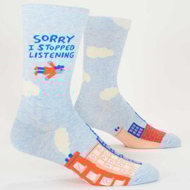 Blue Q Men's Socks - I Stopped Listening