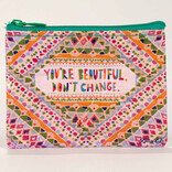 Blue Q COIN PURSE-YOU'RE BEAUTIFUL