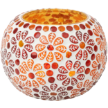 BENJAMIN INTERNATIONAL CNDL HLDR-MOSIAC FLOWER ASST 4"