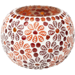 BENJAMIN INTERNATIONAL Candle Holder - Mosaic Flower Assorted 4"