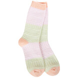 Crescent Sock Company Socks - Yellow/Peace/Pink