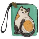 Chala Group Inc ZIPA WALLET-CAT TEAL