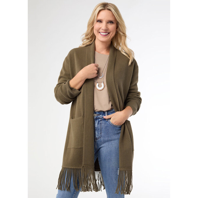 Coco + Carmen (TGB Brands) Cardi - Heavenly Luxe Fringe