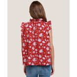 DYLAN (GENEXUS) BLOUSE-PEONY V NECK