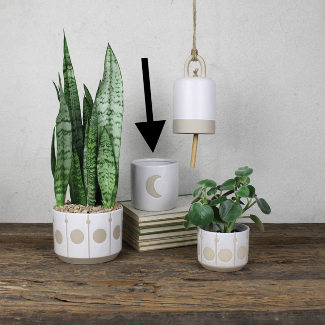 Home Art Pot - Moon Ceramic
