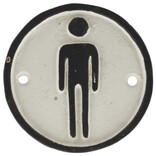 Home Art Sign - Man Black/White