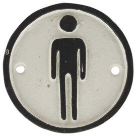 Home Art Sign - Man Black/White