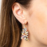 E-CASSIE CONFETTI/FRINGE/BLK/BLUE/LEMON/GLD