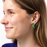 Earring - Kimberley Enamel Green