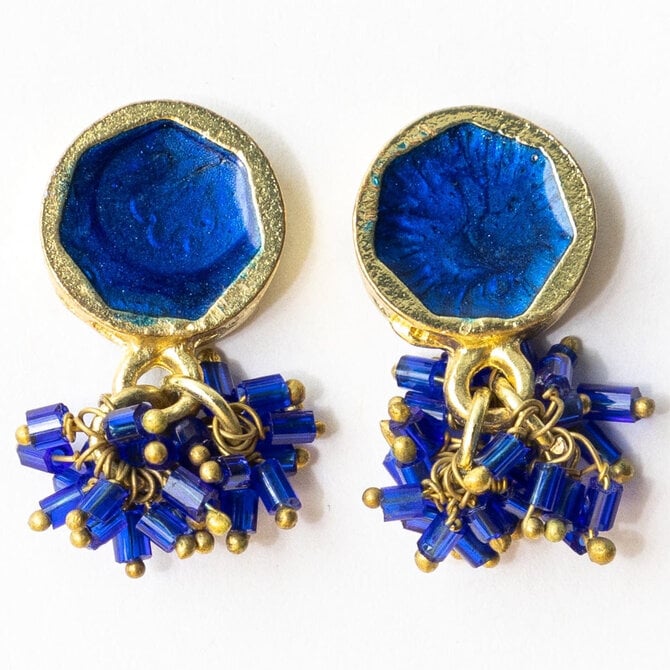 E-KIMBERLY ENAMEL ROYAL BLUE