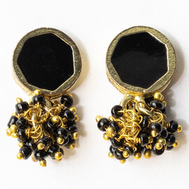 Earring - Kimberley Enamel Black