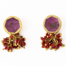 Earring - Kimberley Enamel Purple