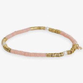 Bracelet - Rory Gold/Pearls/Sequin/Blush