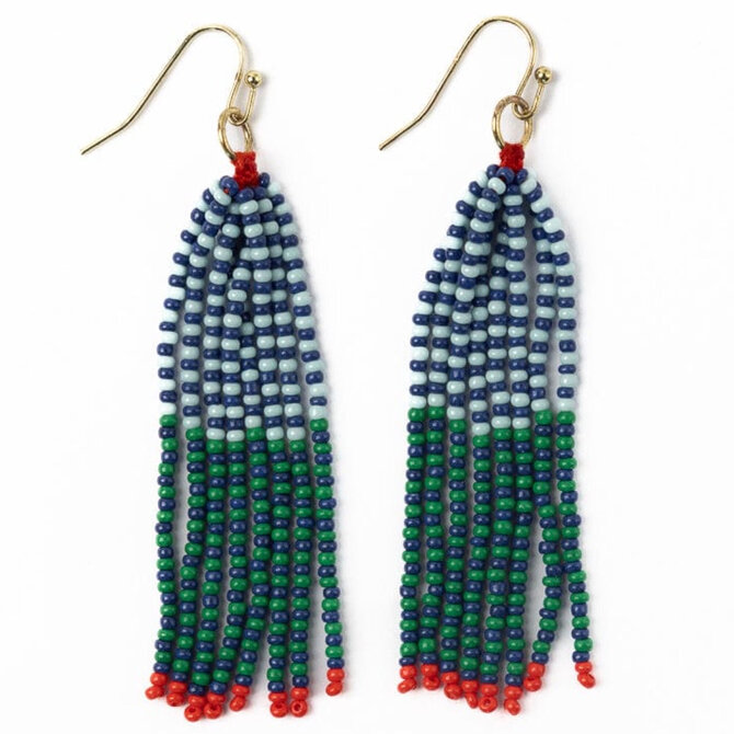 *E-ABBEY TASSEL/BD/BLUE/GRN