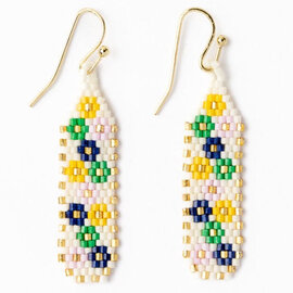 Earring - Nadia Floral Ivory