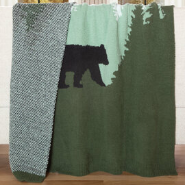 CARSTEN'S INC. Throw - Smoky Mountain Bear Stretchy