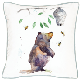 CARSTEN'S INC. PILLOW-BEAR/BEEHIVE