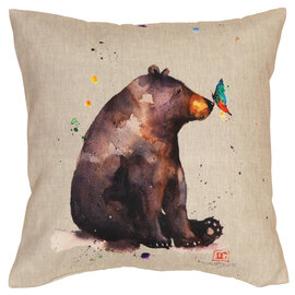 CARSTEN'S INC. PILLOW-BEAR & BUTTERFLY