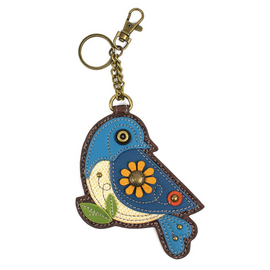 Chala Group Inc COIN PURSE/FOB-BLUE BIRD