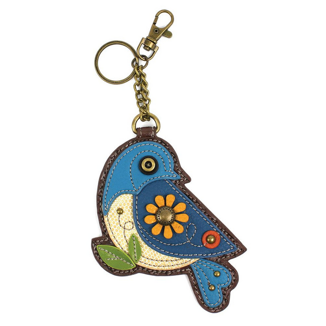 Chala Group Inc COIN PURSE/FOB-BLUE BIRD