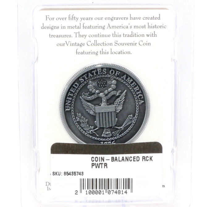DUTCH AMERICAN IMPORT CO. Coin - Balanced Rock Pewter