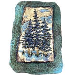 Jeanne Dana Paper And Sto TRIPLE PINES ARTPIECE