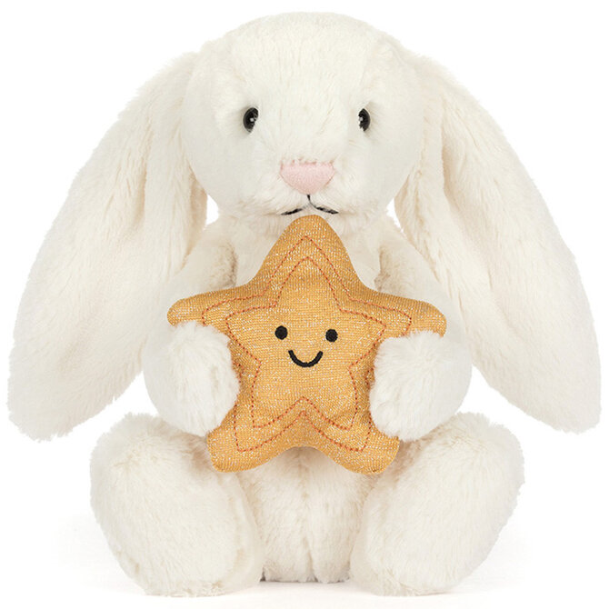 Jelly Cat Inc CREAM BUNNY W/ STAR