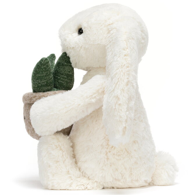 Jelly Cat Inc CREAM BUNNY W/ PLANT