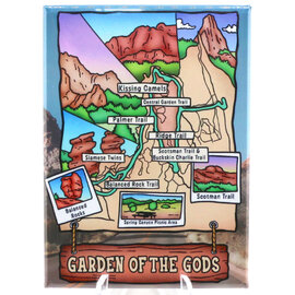 GRASSHOPPERS MERMAID MAGNET-GARDEN OF THE GODS PARK MAP