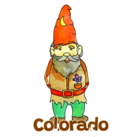 HOLLY SAGE ART STKR-GARDEN GNOME CO