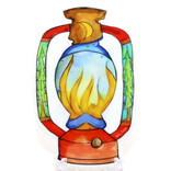 HOLLY SAGE ART STKR-MAGIC LANTERN