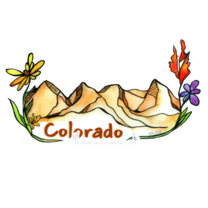 HOLLY SAGE ART STKR-WILDFLOWER MNTS CO