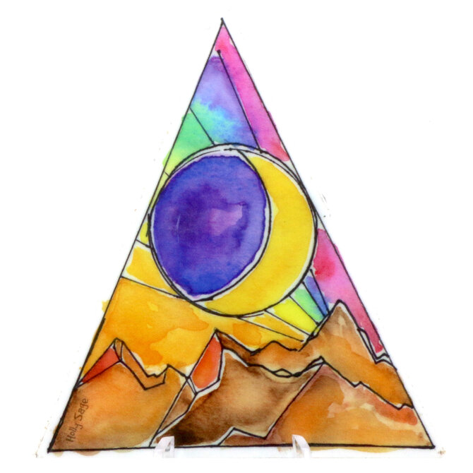 HOLLY SAGE ART STKR-MOONSHINE MNTS TRIANGLE