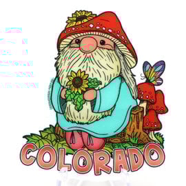 GRASSHOPPERS MERMAID STKR-MUSHROOM MAN GNOME CO