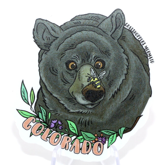 GRASSHOPPERS MERMAID STKR-BEE BEAR BOOP CO