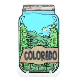 GRASSHOPPERS MERMAID STKR-PINE TREE MASON JAR CO