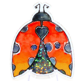 HOLLY SAGE ART STKR-LADYBUG LOVE GLITTER