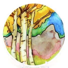 HOLLY SAGE ART STKR-AUTUMN ASPENS RND