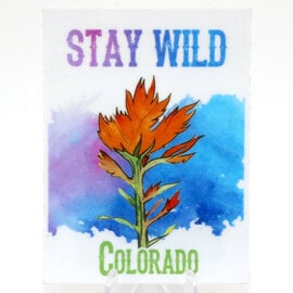 HOLLY SAGE ART *STKR-STAY WILD INDIAN PAINTBRUSH CO