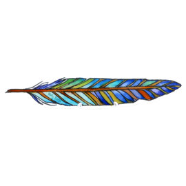 HOLLY SAGE ART STKR-FEATHER ONE FINE