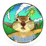 GRASSHOPPERS MERMAID STKR-CHIPMUNK CRATER LAKE CO