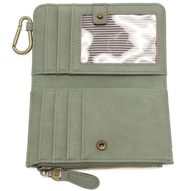 Bobbie-Wallet w/ Carabiner/Sage