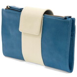 Camryn-Crossbody Wallet/Blue/White
