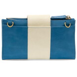 Camryn-Crossbody Wallet/Blue/White